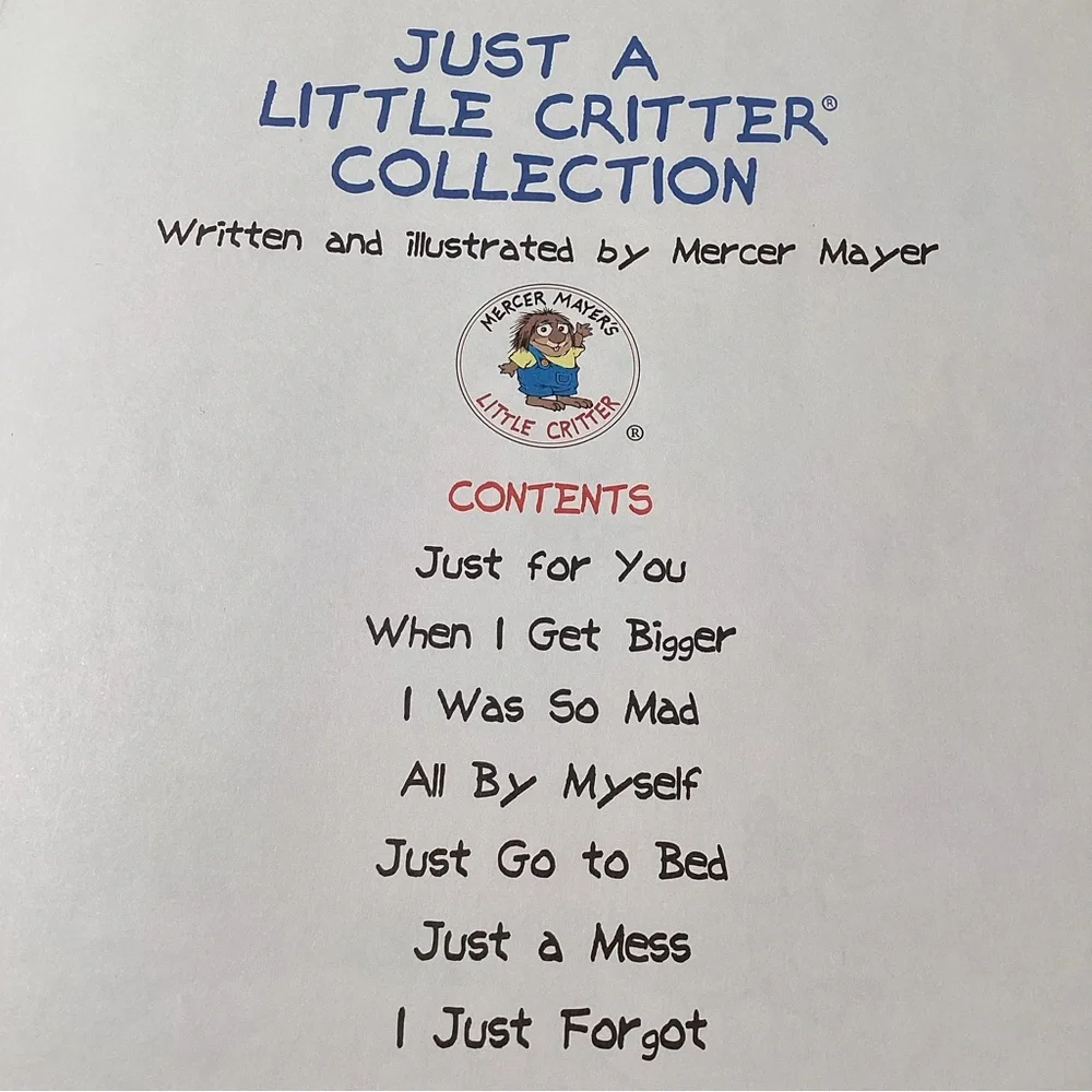 Just A Little Critter Collection by Mercer Mayer